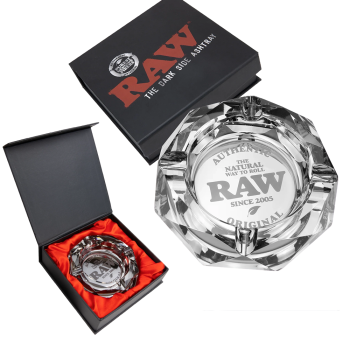 RAW DARKSIDE GLASS ASHTRAY (MSRP $21.99 EACH)